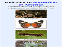 Tablet Screenshot of butterfliesofamerica.com